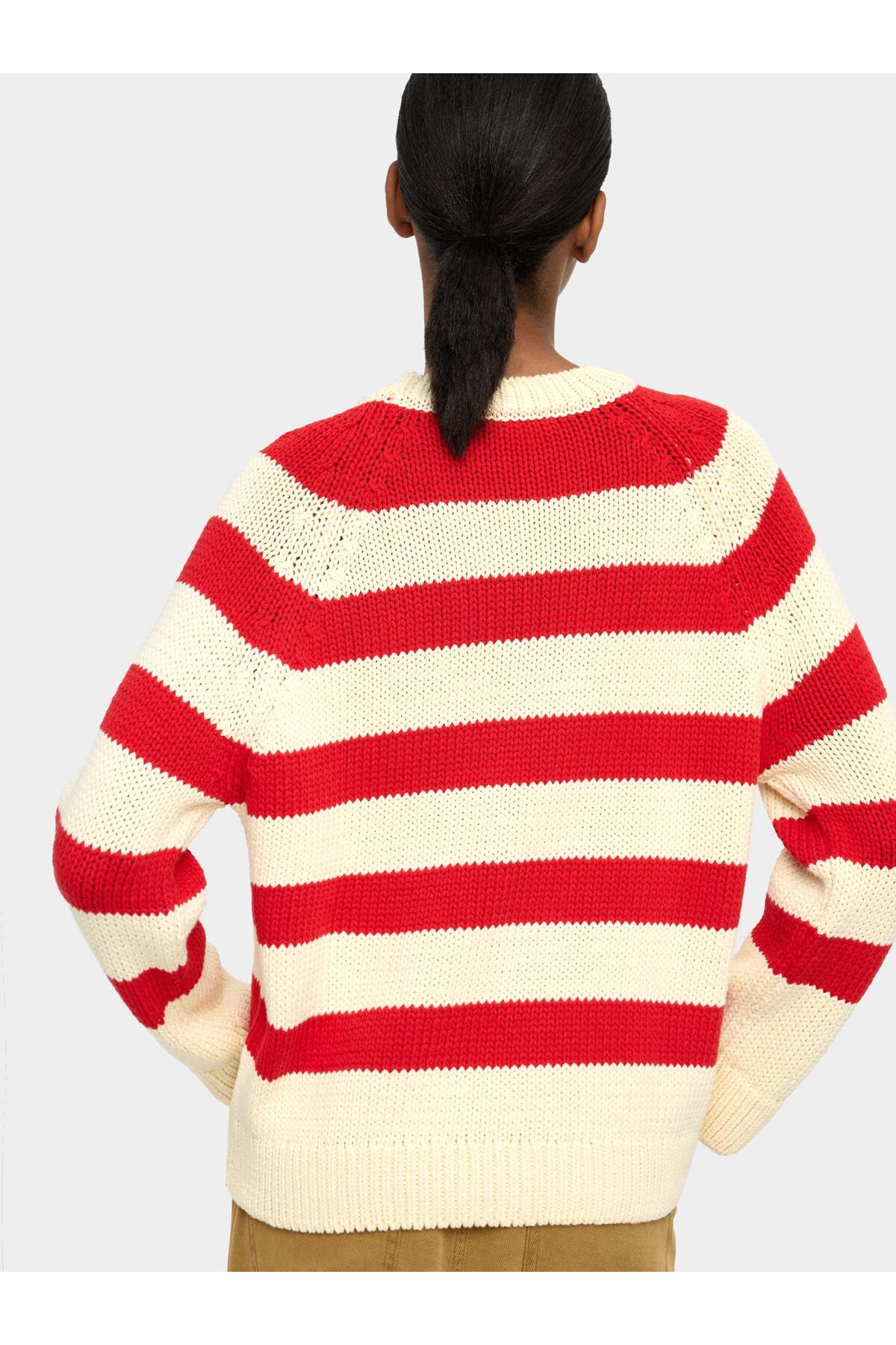 Parfois  Kadın Çizgili Örme Kazak - Görsel 4