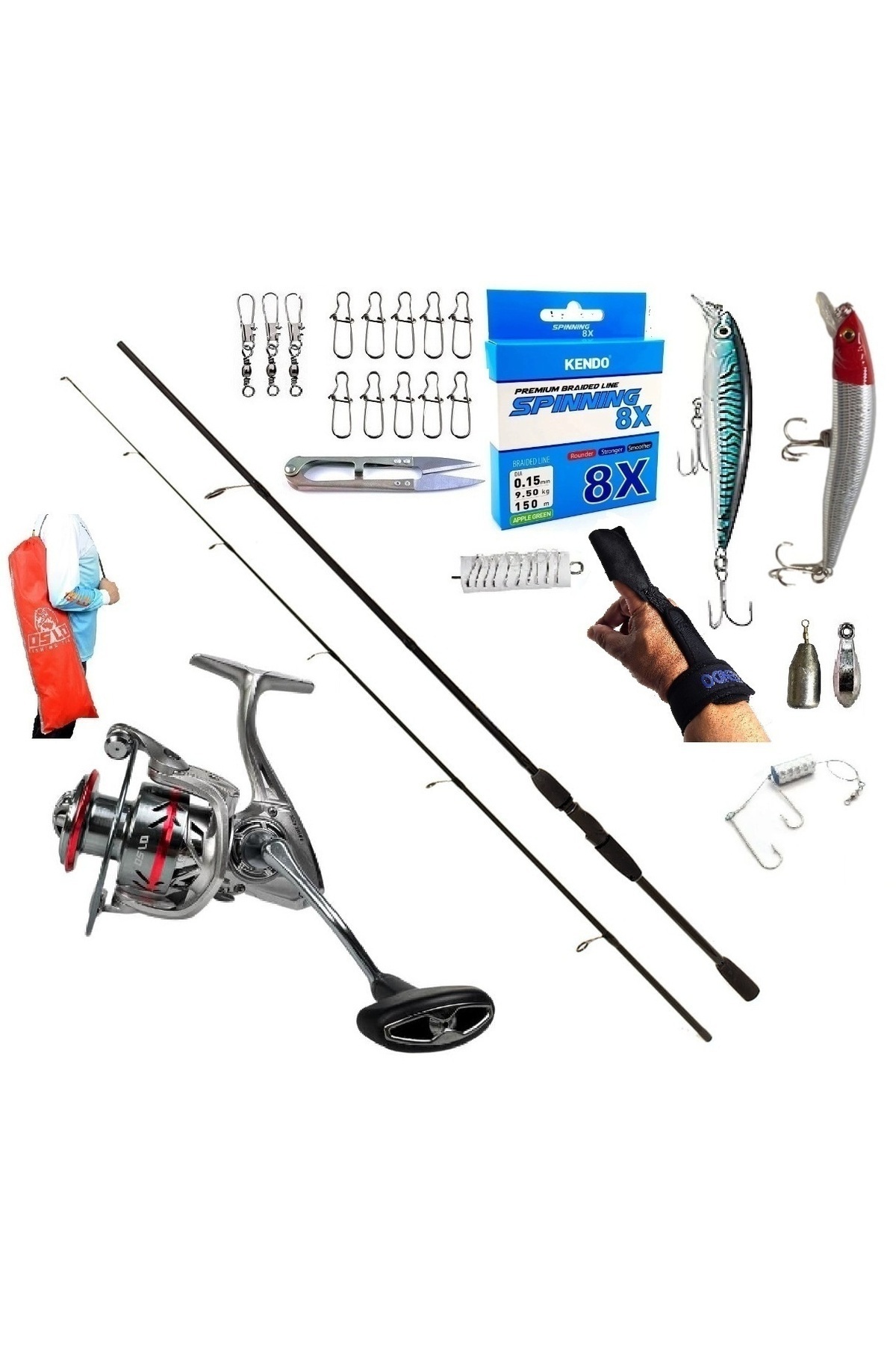 Kendo Oslo Prime 3000 240cm 20-40gr Remixon Double Black Rapala