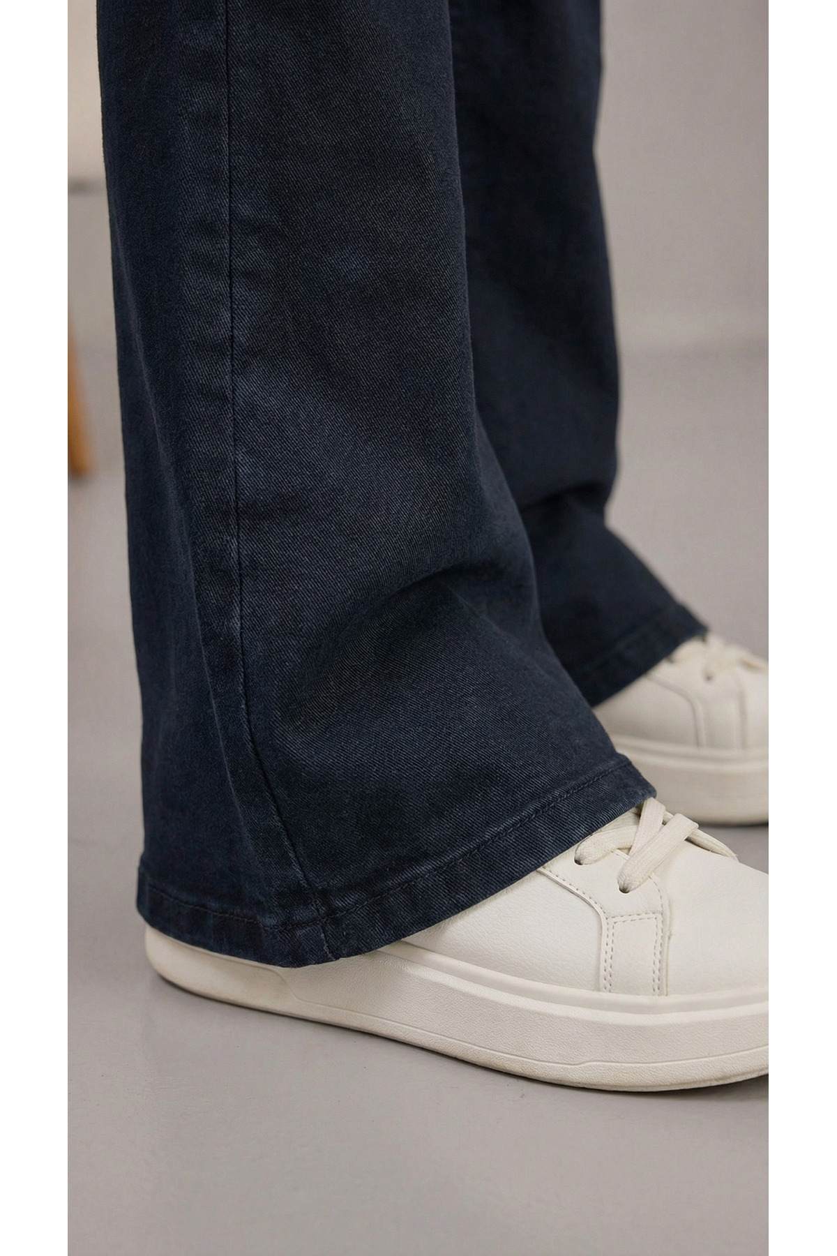 ENZİM JEANS  Kadın Süper Yüksek Bel Bootcut / İspanyol Paça Jean Pantolon - Görsel 5