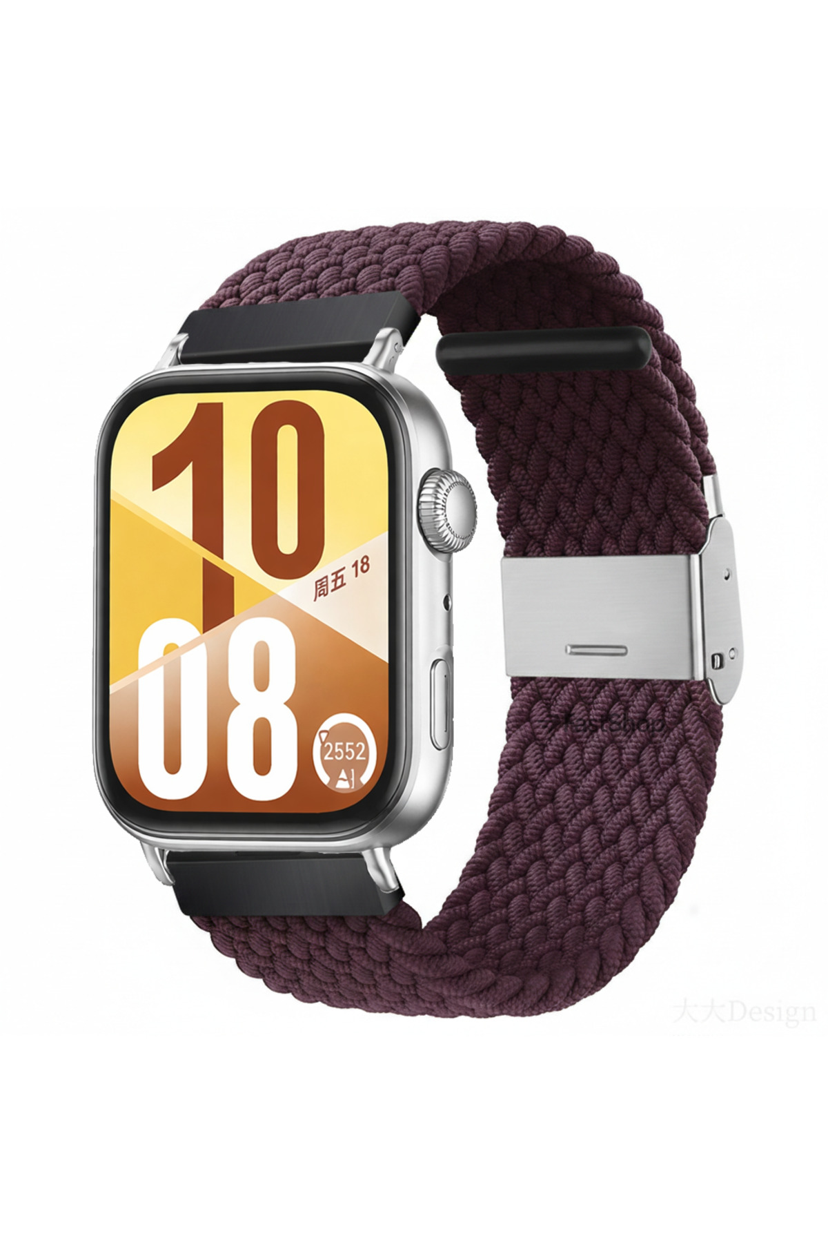 Huawei Watch Fit 3 / Fit 4 / Fit 4 Pro / Fit 5 / Fit 5 Pro Compatible Metal Clips Fabric Mesh Smart Watch Strap
