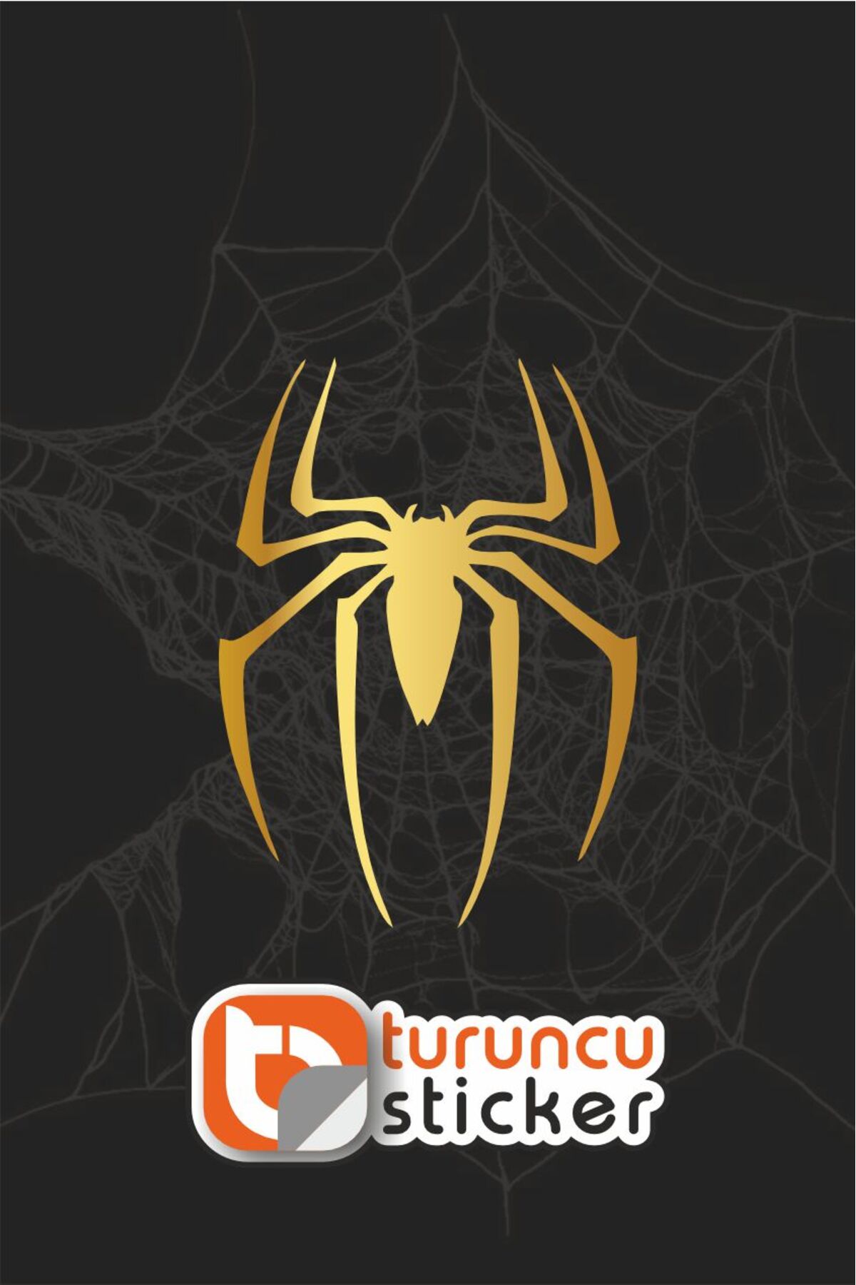 Spider Örümcek Sticker Etiket 11x15 cm – Araç – Motor – Laptop - Kask Etiket Sticker
