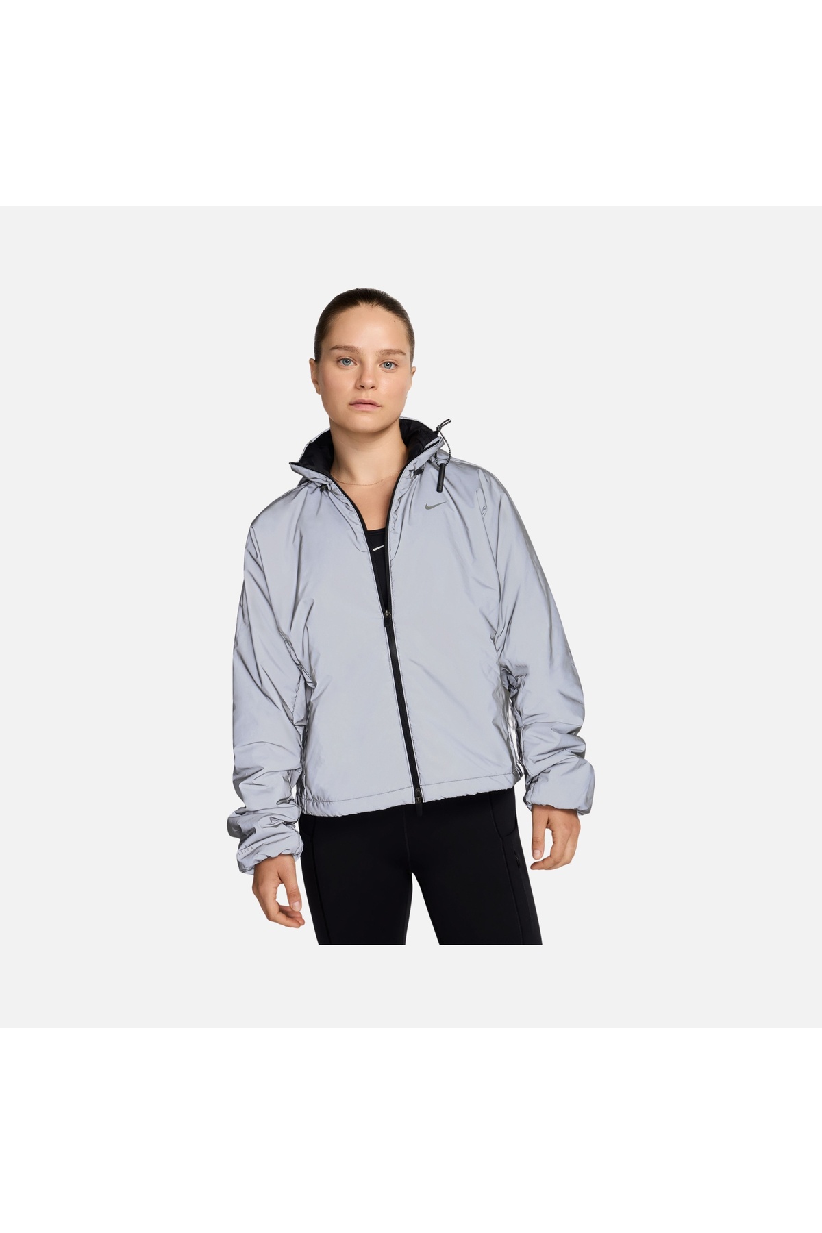 Nike Run Division Therma-Fit Reflective Running Full-Zip Kadın Gri Reflektörlü Spor Ceket / FV6420-011 görsel 8