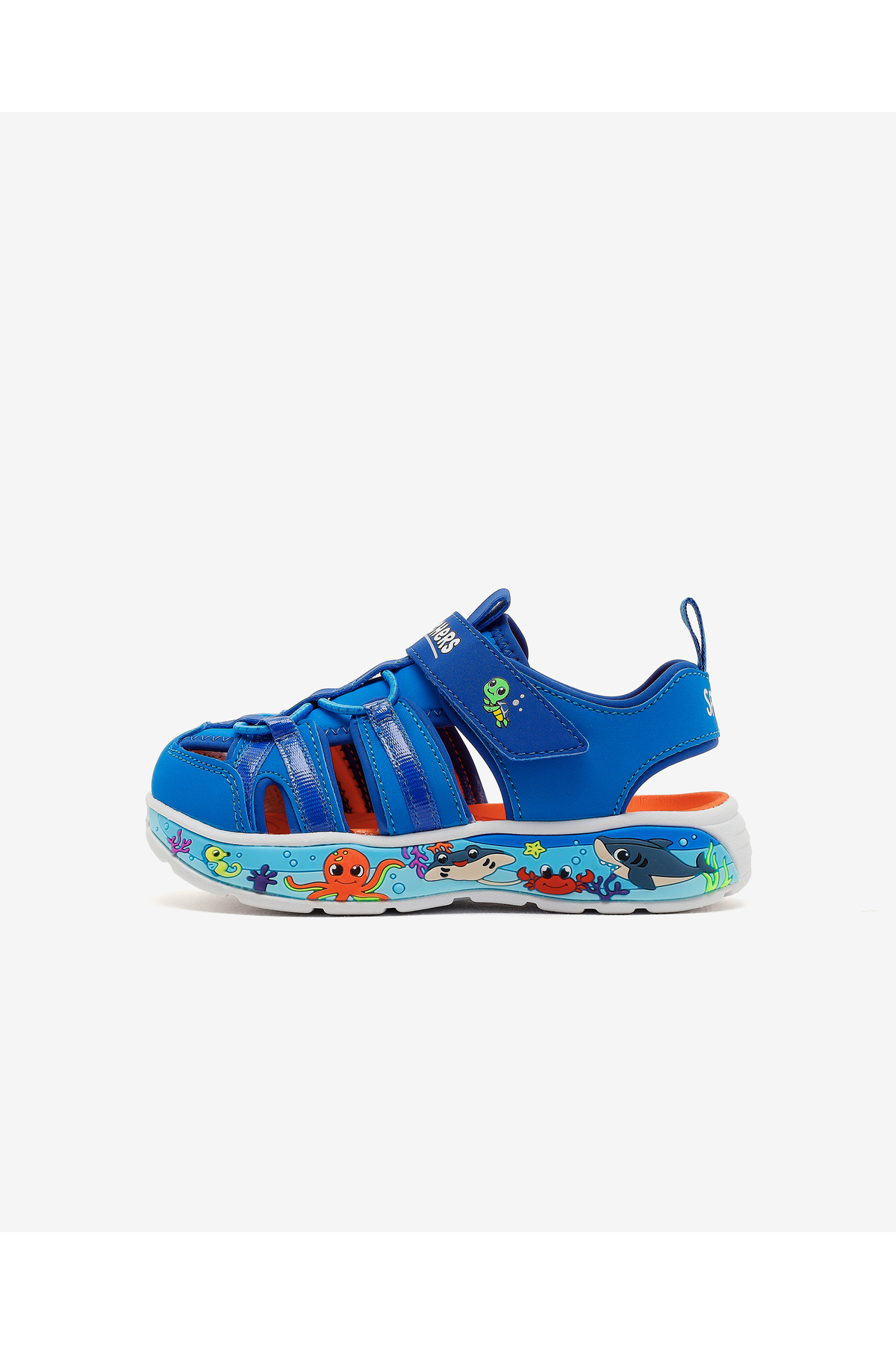 اسکچرز صحنه بازی، صندل‌های آبی پسرانه کوچک مدل 407041N LTBL