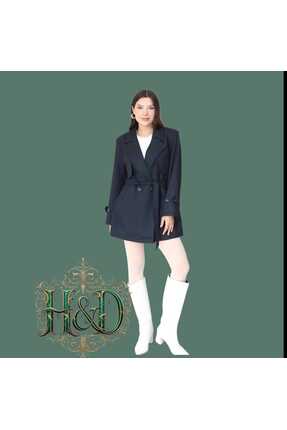 H&D DÜNYASI RÜZGARLIK DETAY BEZAYAĞI KISA TRENÇ