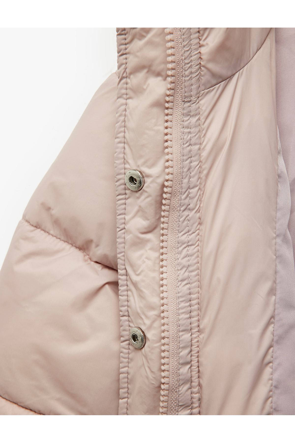 Koton Dik Yaka Uzun Kollu Fermuarlı Cepli Şişme Mont fotoğrafı 4 (önizleme)