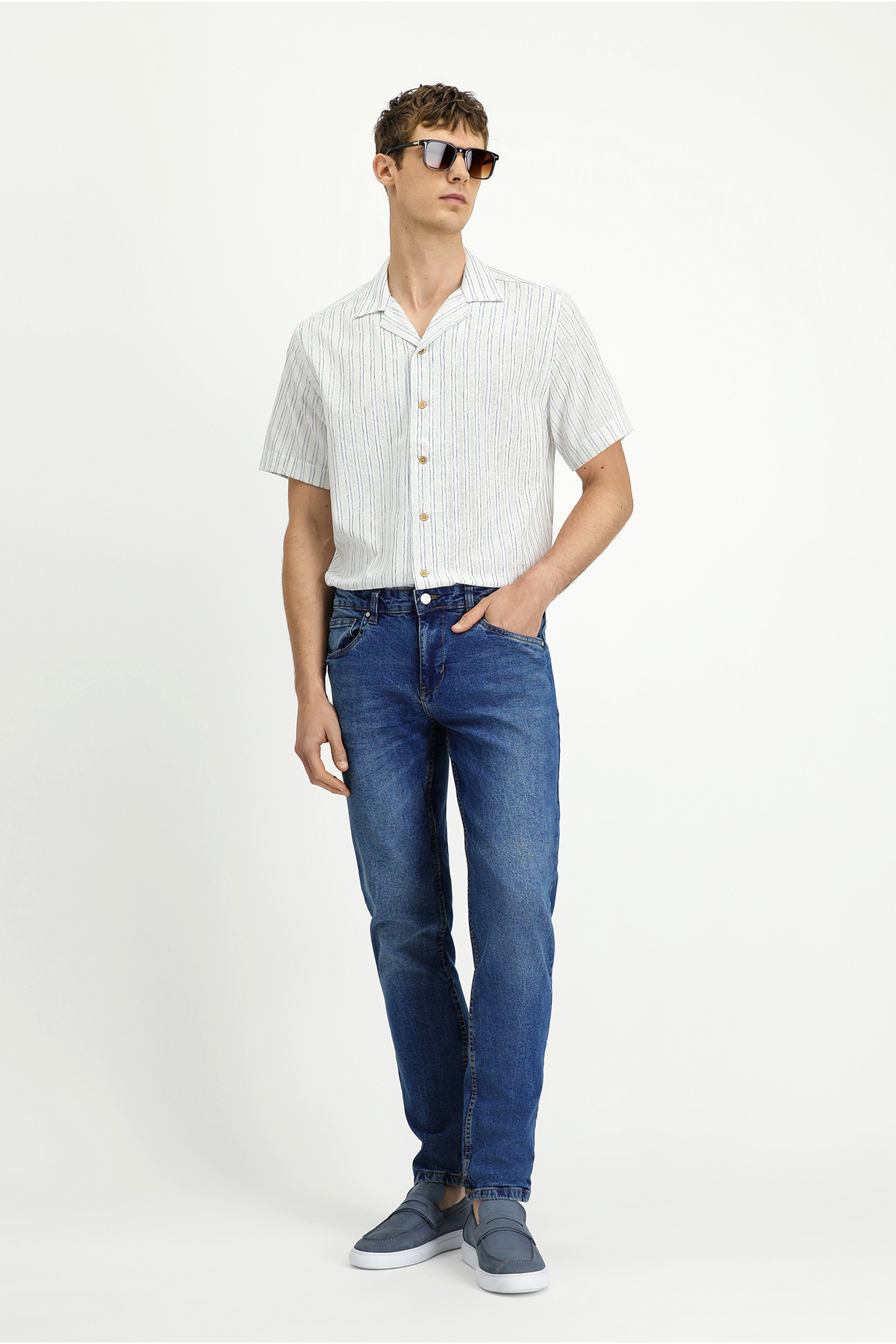 Kigili 7 Drop Slim Fit Dar Kesim Likralı Denim Pantolon görsel 2