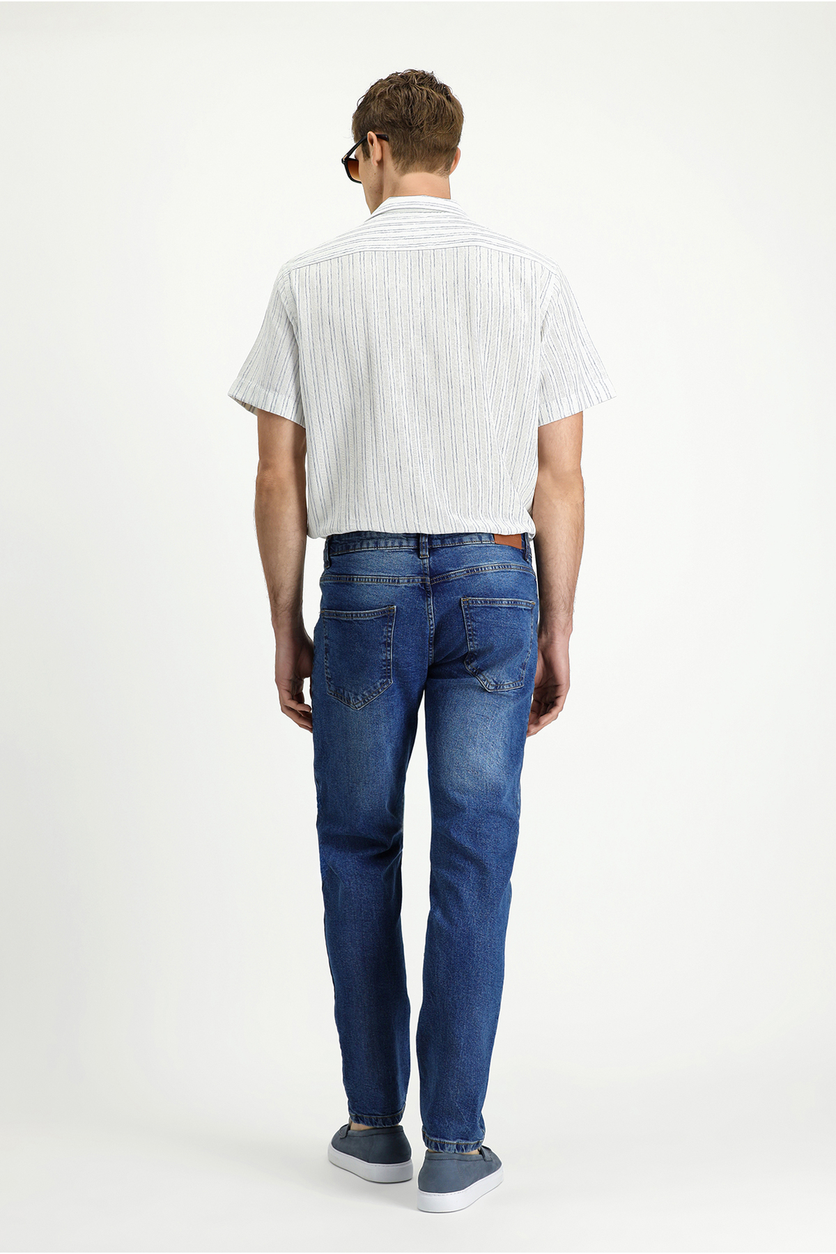 Kigili 7 Drop Slim Fit Dar Kesim Likralı Denim Pantolon görsel 4