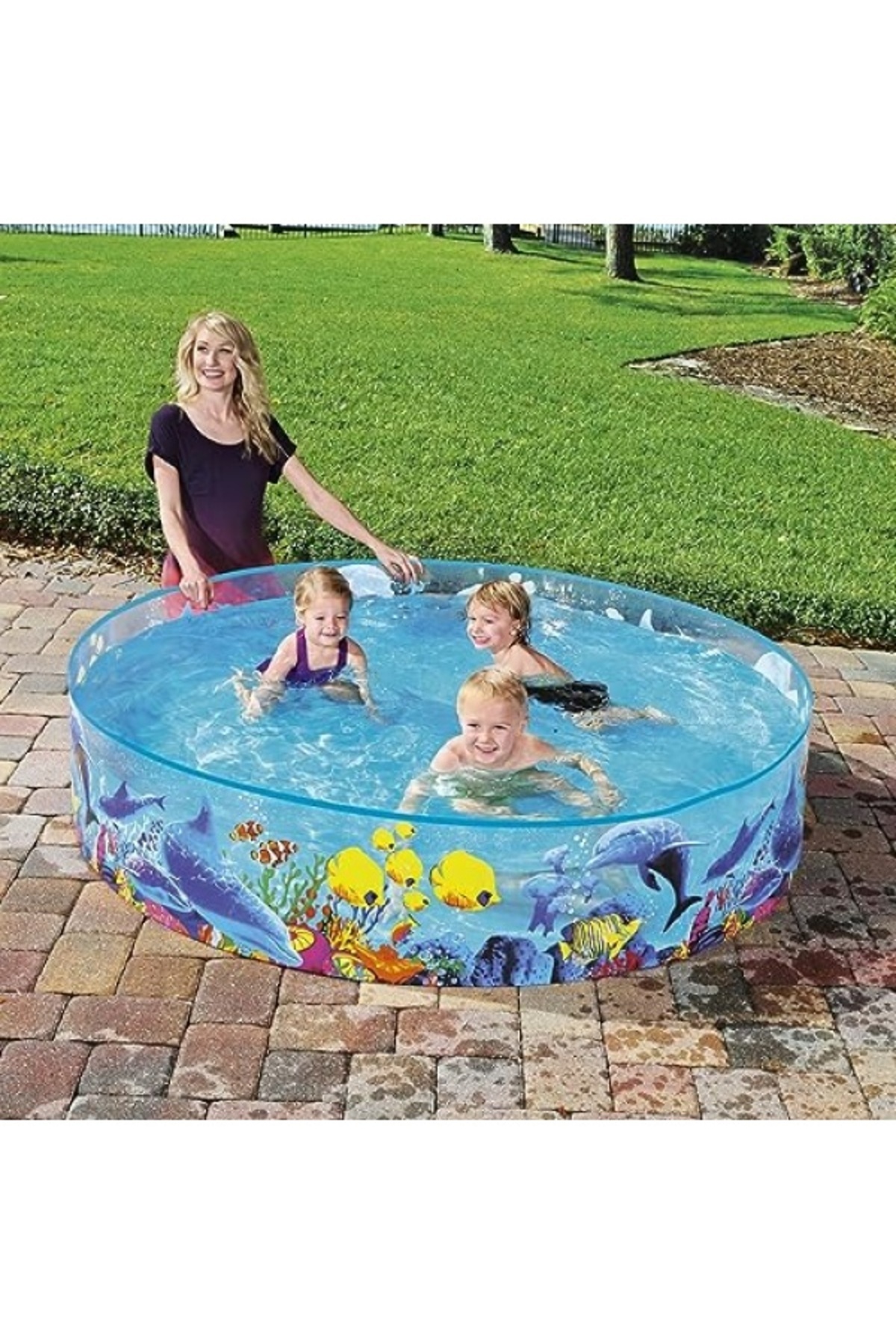 markentegra Portatif Çocuk Havuzu 183x38 cm - Güvenli ve Eğlenceli fotoğrafı 3 (önizleme)
