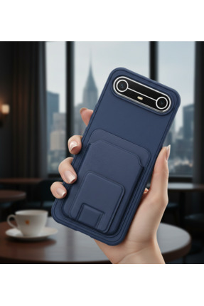 TechTrove Tecno Spark Slim 5G İçin Uyumlu TPU Korumalı Kart Bölmeli Deri Doku...