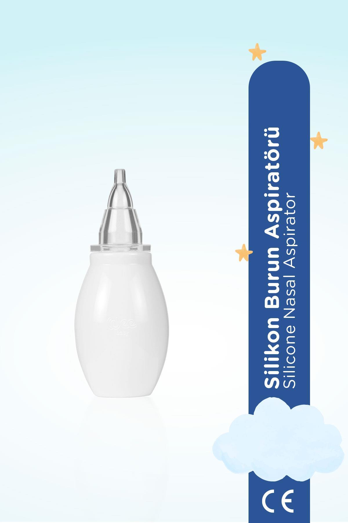 Wee Baby Silikon Burun Aspiratörü - BEYAZ fotoğrafı 2 (önizleme)