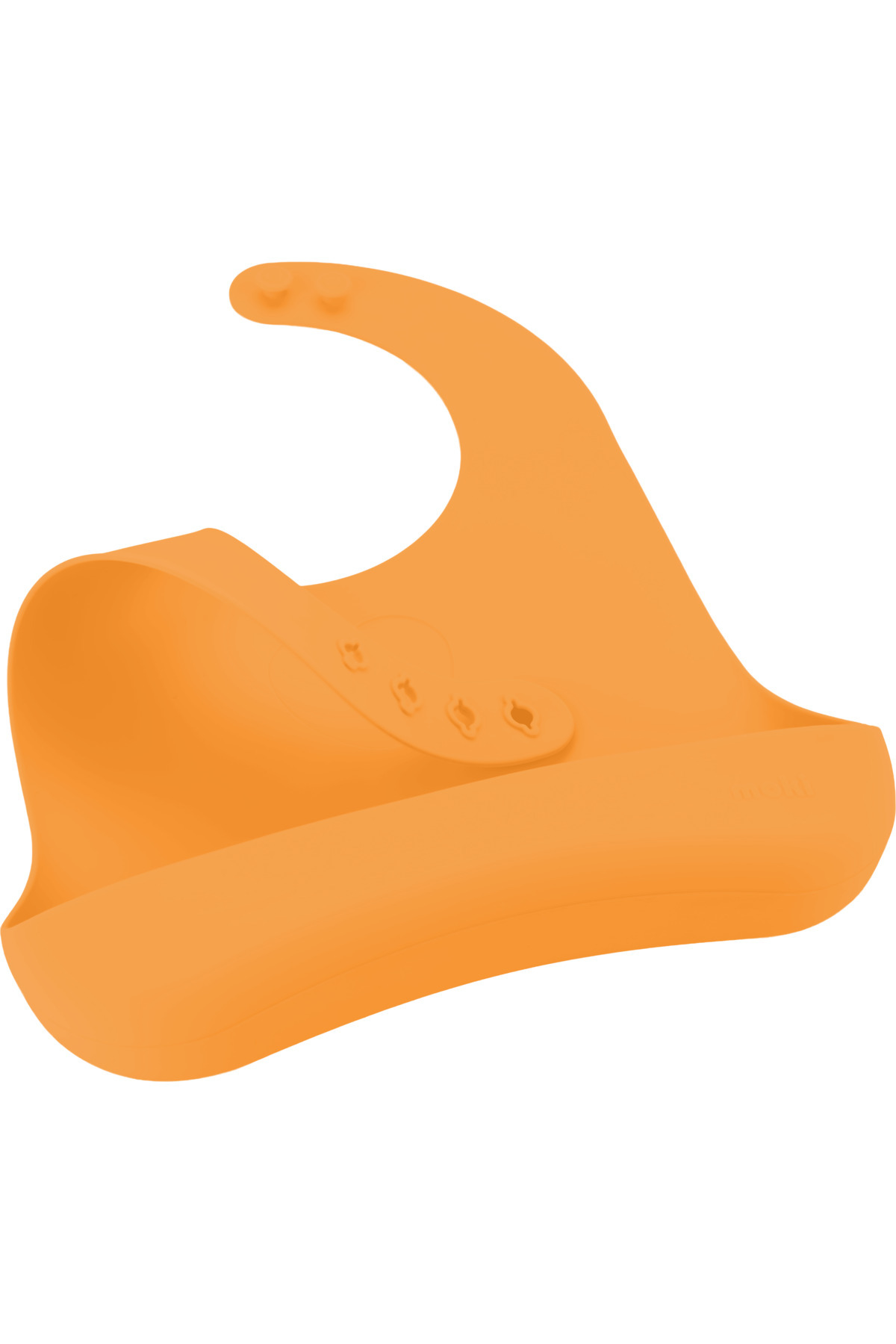 Moki Silikon Beslenme Seti 2'li Candle Turuncu / Mama Önlüğü, Mama Tabağı fotoğrafı 4 (önizleme)