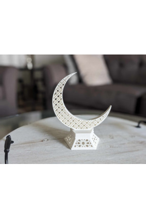 Atölye Özel Tasarım El İşçiliği Selçuklu Motifli Hilal Obje & Dekoratif Manev...