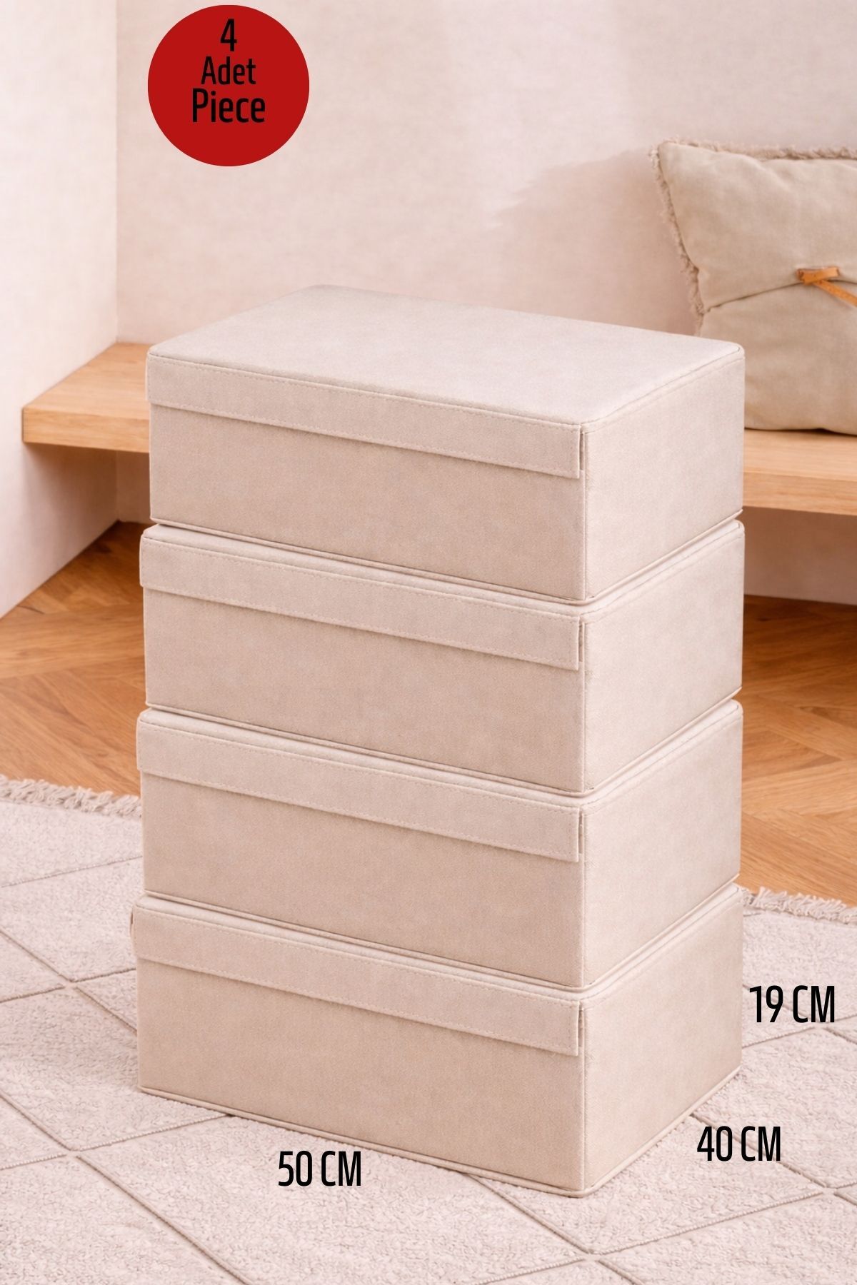 4Pcs Multipurpose Under Base Clothes Organizer Box Hurts