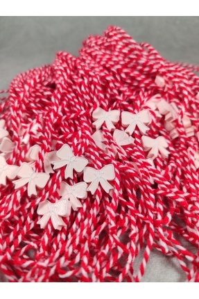 ZUV MARTENİÇKA BİLEKLİK PEMBE KURDELE MODEL 10'LU SET ORİJİNAL PAMUK İP