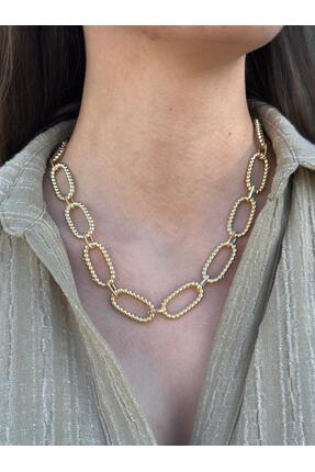 RA By Melisa Zincir Altın Kaplama Çelik Kolye