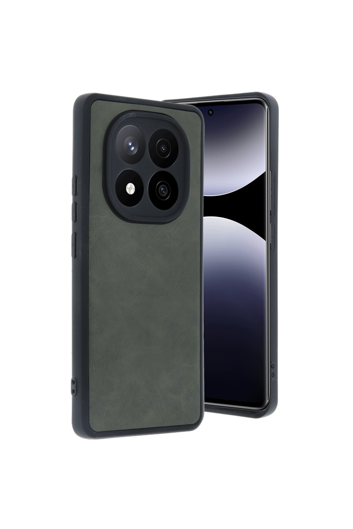 Redmi Note 14 Pro 5G & Poco X7 Case Camera Protected Faux Leather Interlocking Cover