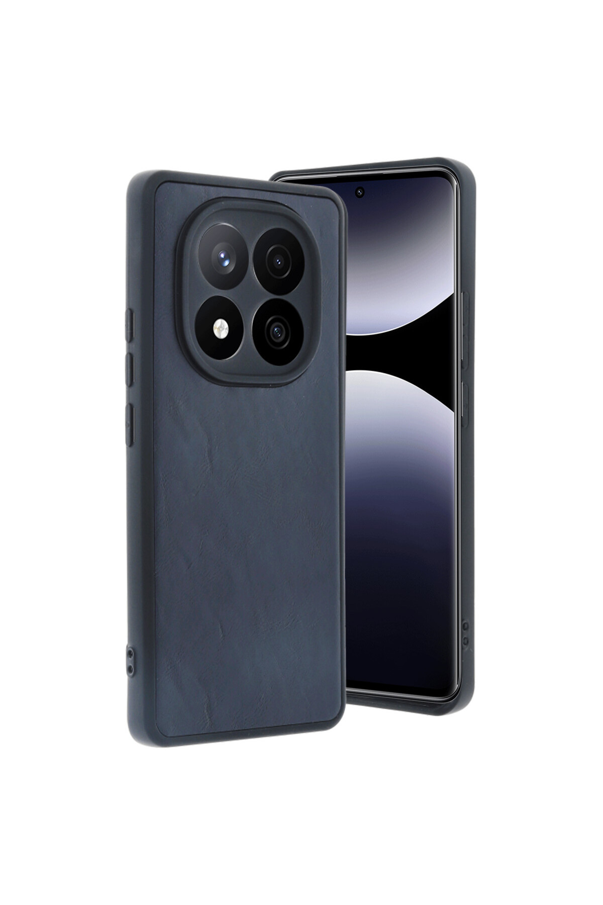 Redmi Note 14 Pro 5G & Poco X7 Case Camera Protected Faux Leather Interlocking Cover