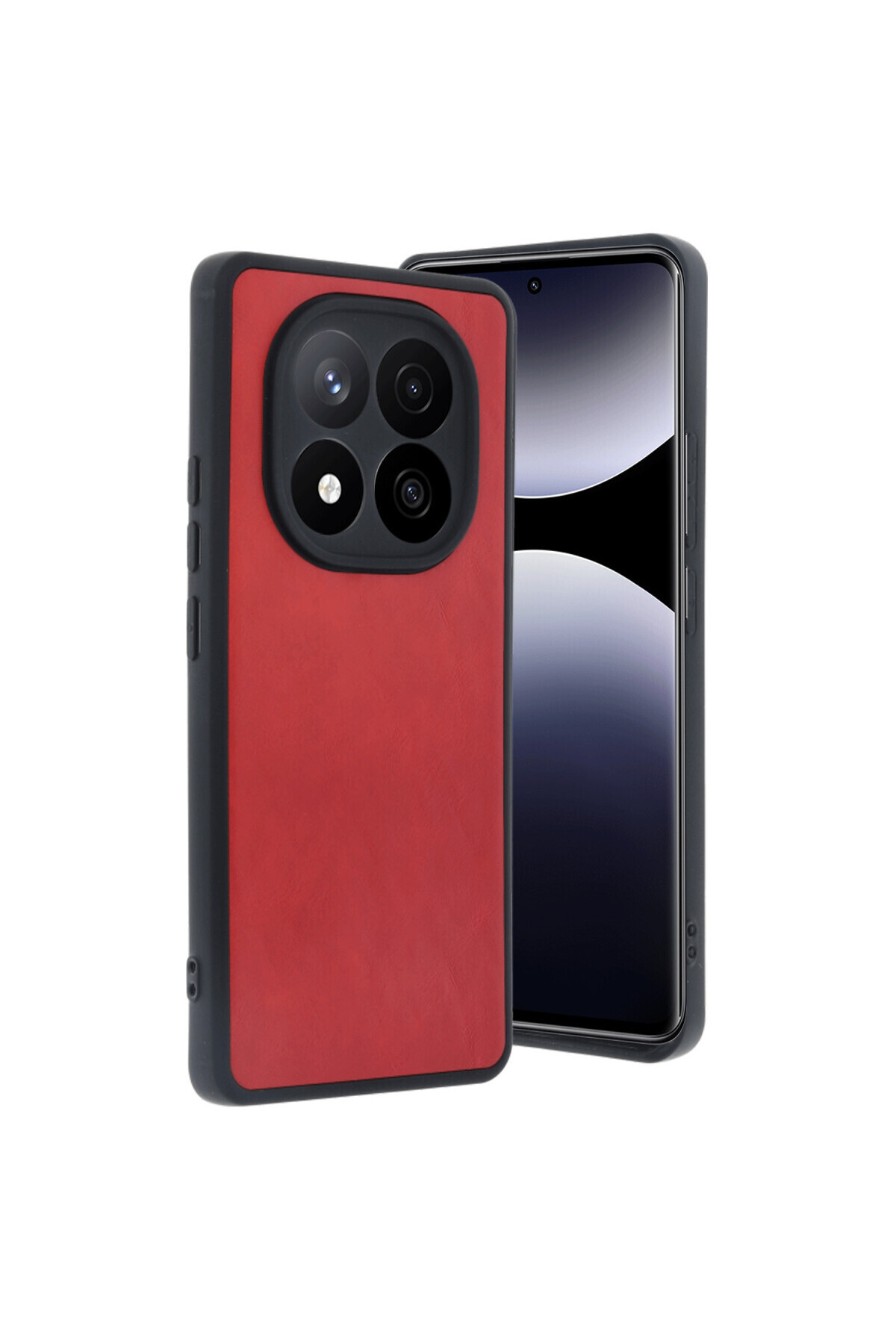 Redmi Note 14 Pro 5G & Poco X7 Case Camera Protected Faux Leather Interlocking Cover