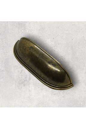 SHAYMA ANTİK METAL TAS MİDYE ÇANAK KULP 96 MM MOBİLYA KULPU,DOLAP KULPU,MUTFA...