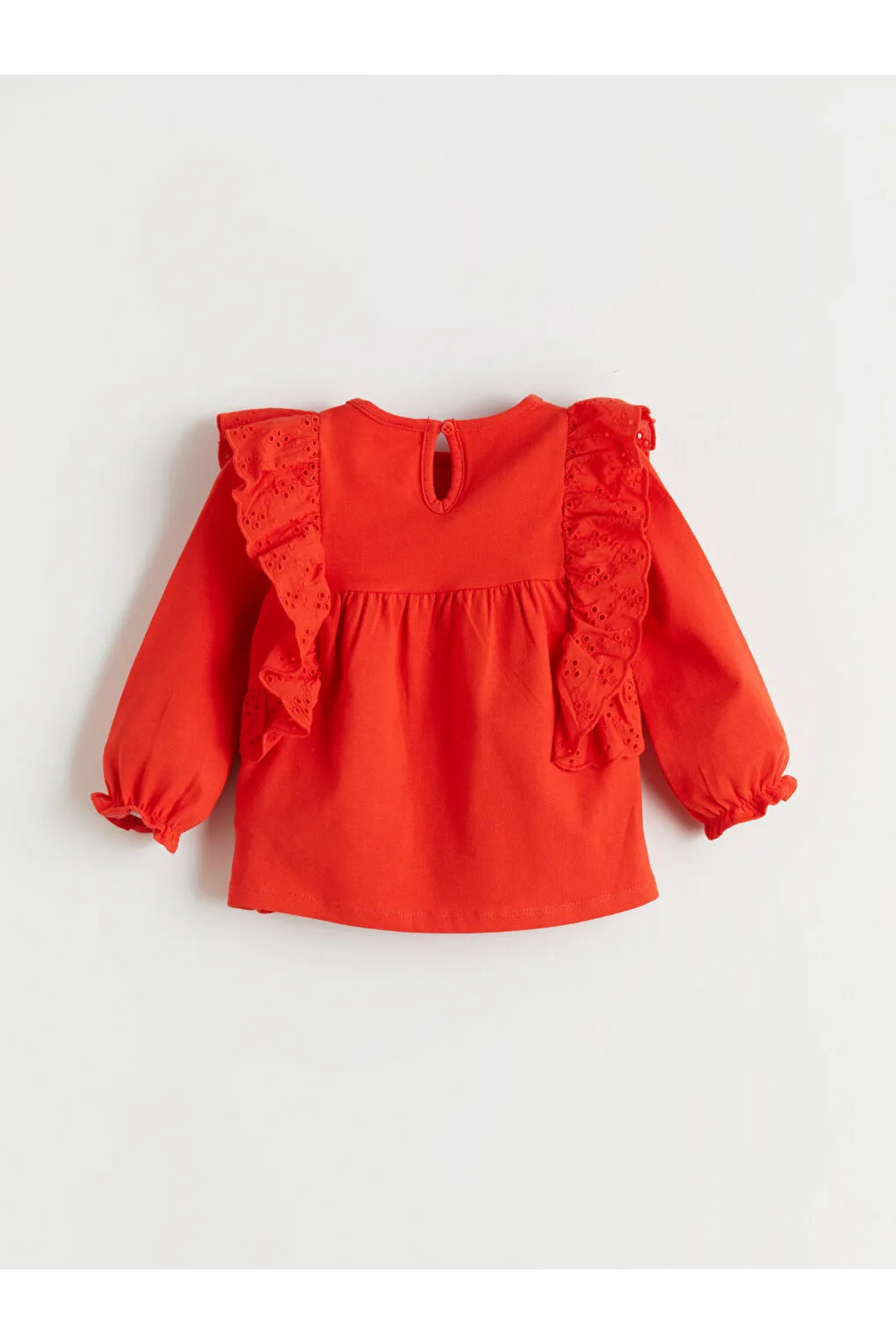 LC Waikiki Kırmızı Kalp Desenli Kız Bebek Bluz ve Tayt fotoğrafı 4 (önizleme)