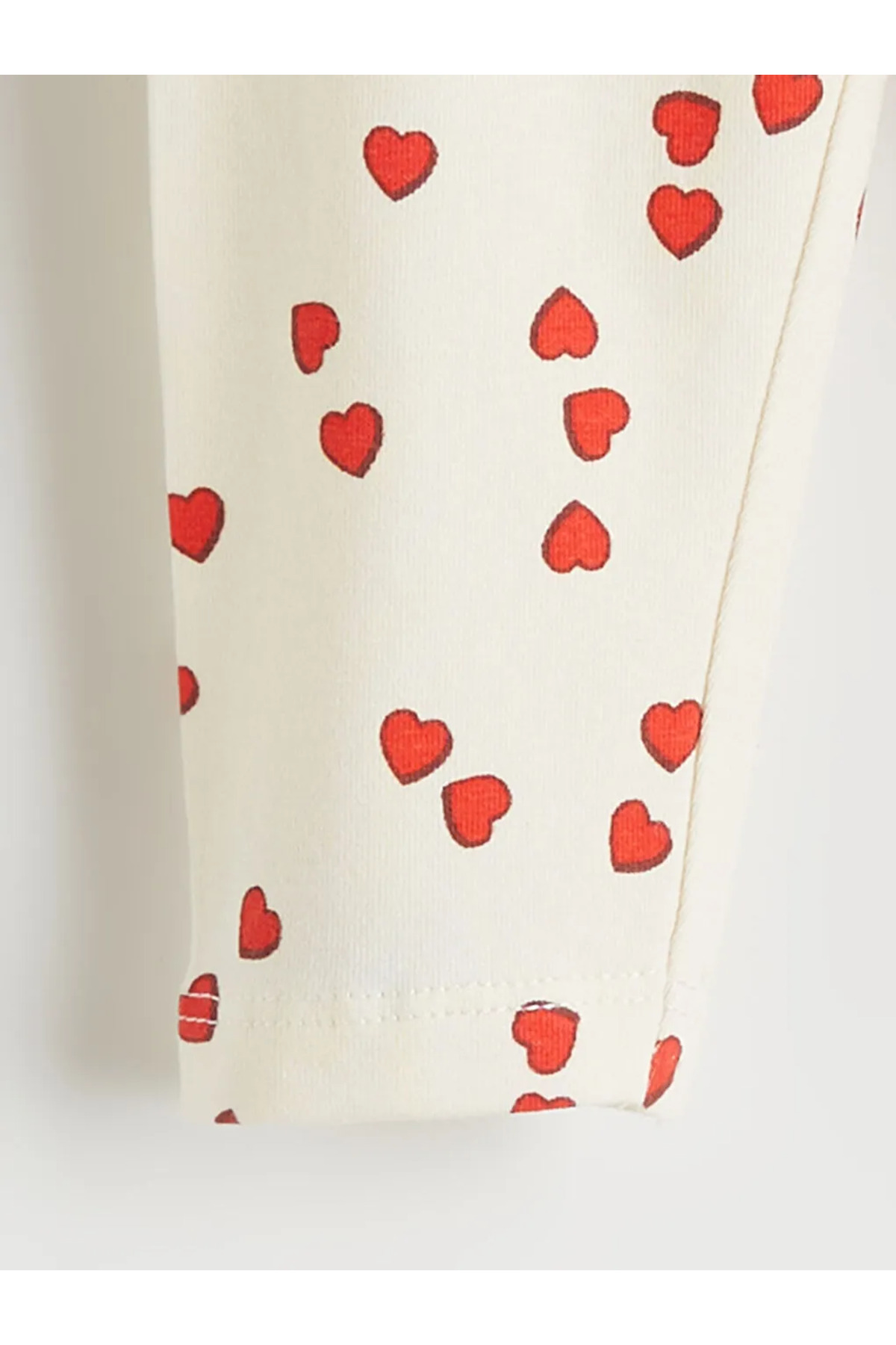LC Waikiki Kırmızı Kalp Desenli Kız Bebek Bluz ve Tayt fotoğrafı 6 (önizleme)