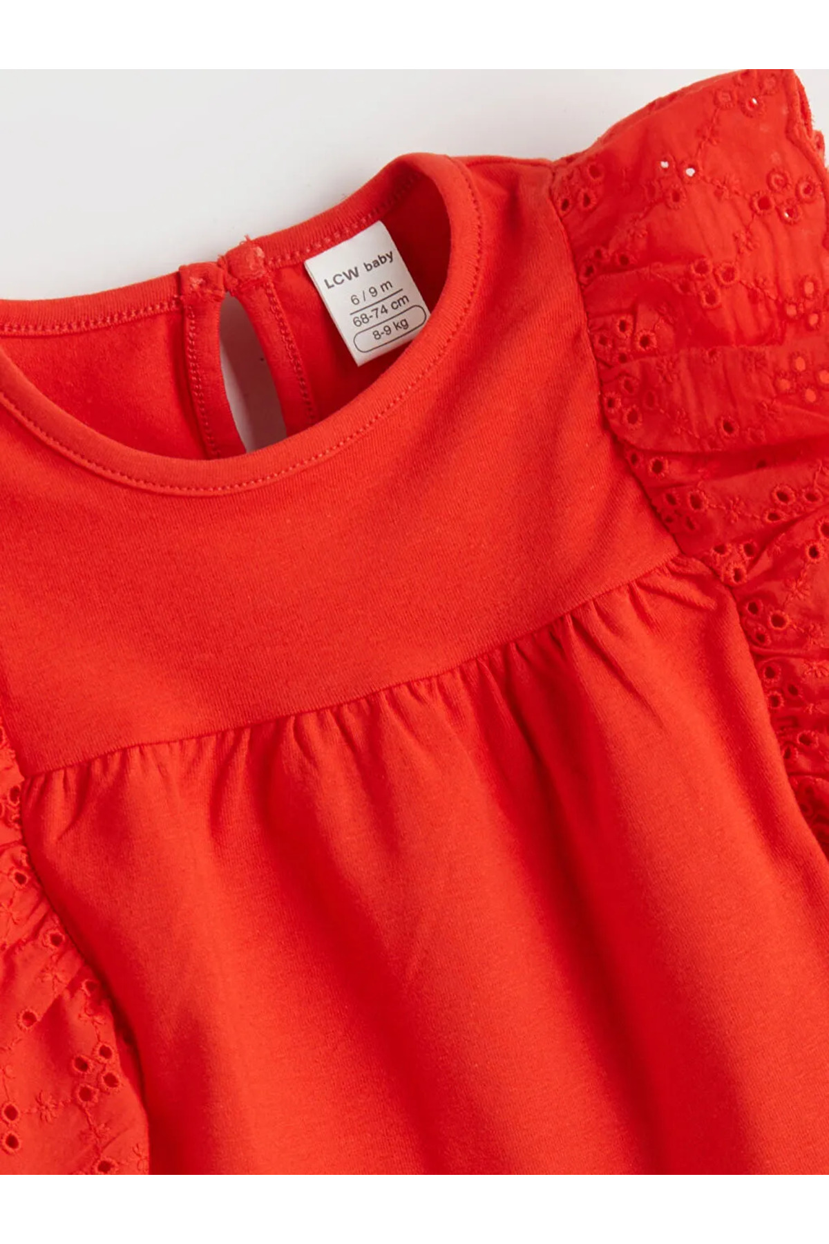 LC Waikiki Kırmızı Kalp Desenli Kız Bebek Bluz ve Tayt fotoğrafı 5 (önizleme)