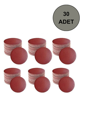 Tuna 30 Adet CIRT ZIMPARA Spiral Avuç Içi Taşlama 115 MM 60-80-100-150-220-240