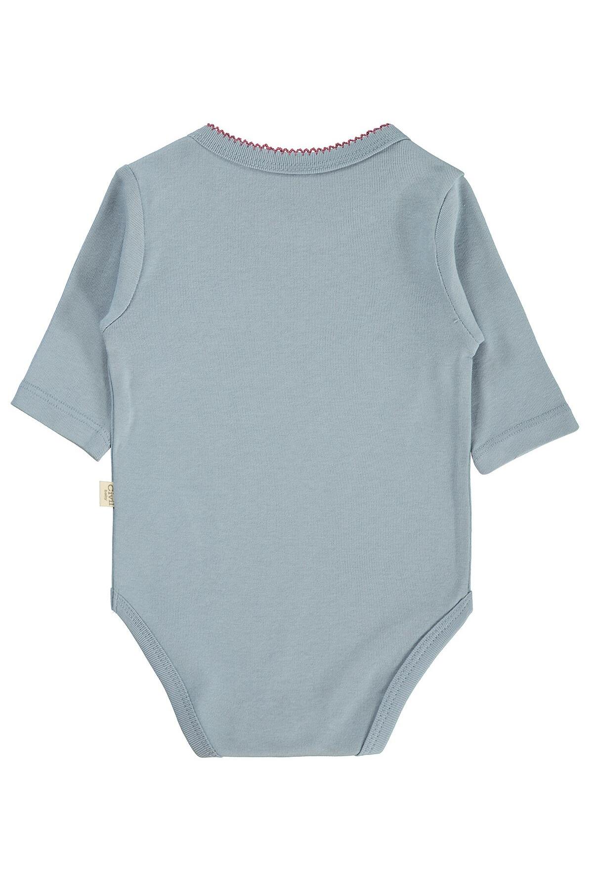 Civil Baby Ayıcık Empirmeli 3 Lü 0-36 Ay Çıtçıtlı Badi - Bej fotoğrafı 2 (önizleme)