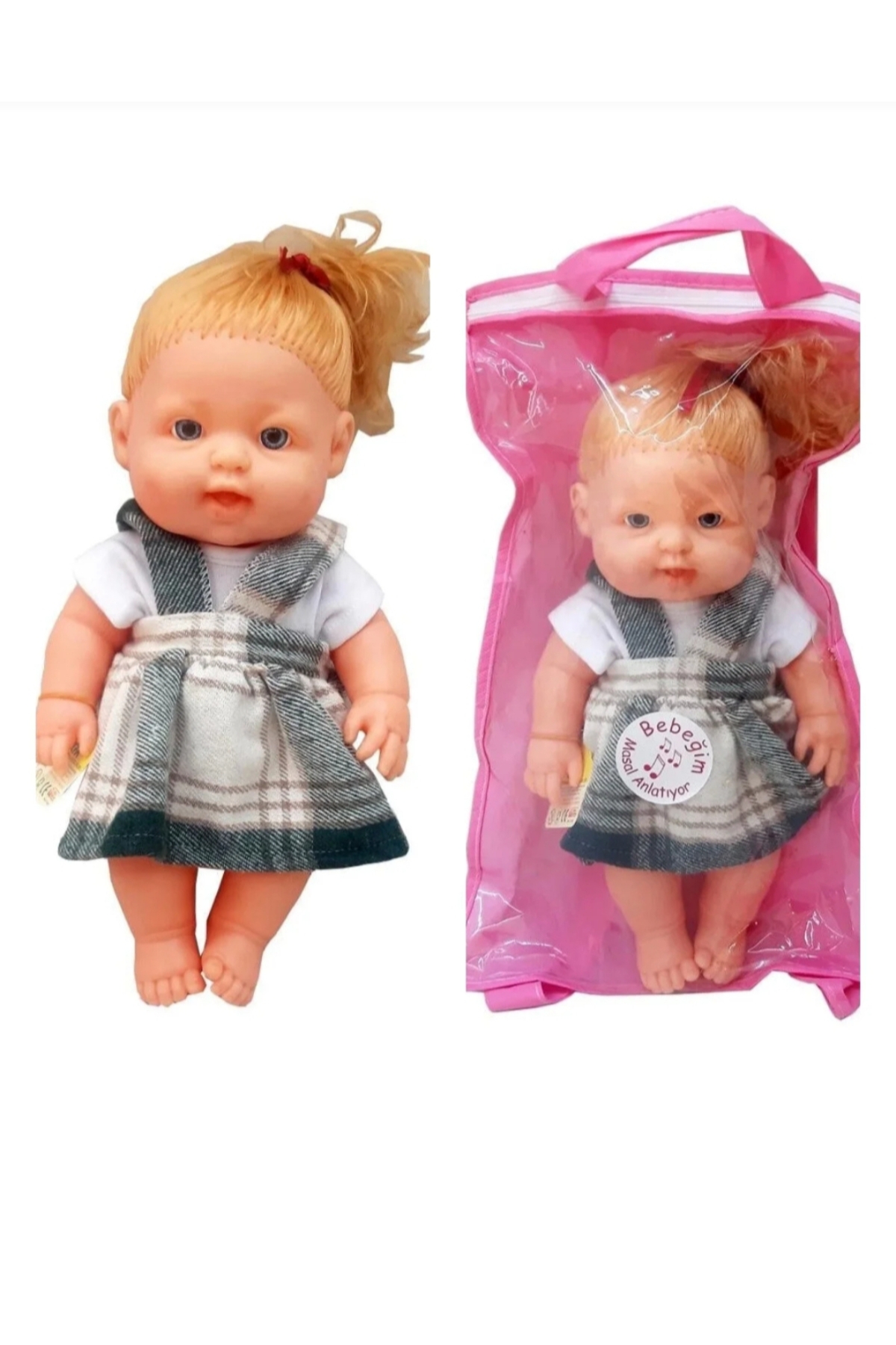 TOPROCKSTORE Sevimli Masal Anlatan Bebek Sırt Çantalı Uyku Arkadaşı 30 cm fotoğrafı 4 (önizleme)
