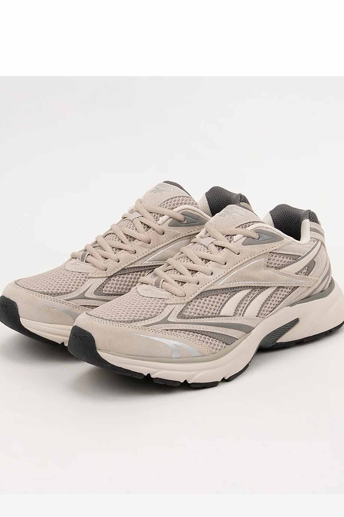 Reebok  BELWAVE Gri Bej Erkek Spor Ayakkabı - Koşu ve Yürüyüş Sneaker - Görsel 5