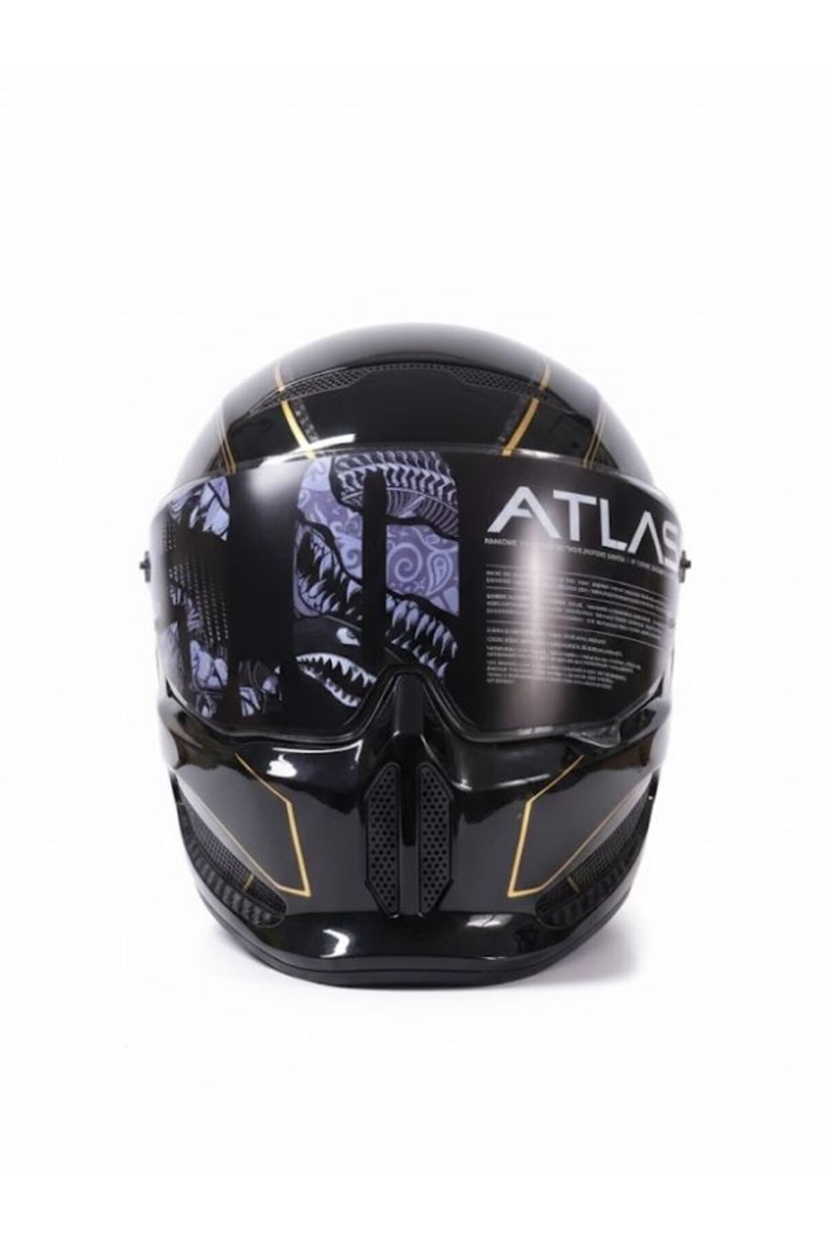 GÜMRÜK BEY Ruroc Atlas 3.0 Carbonized Titan XXL Kapalı Motorsiklet