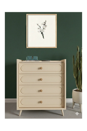 FUHO İda 4 Çekmeceli Bohem Şifonyer