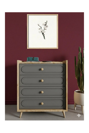 FUHO İda 4 Çekmeceli Bohem Şifonyer