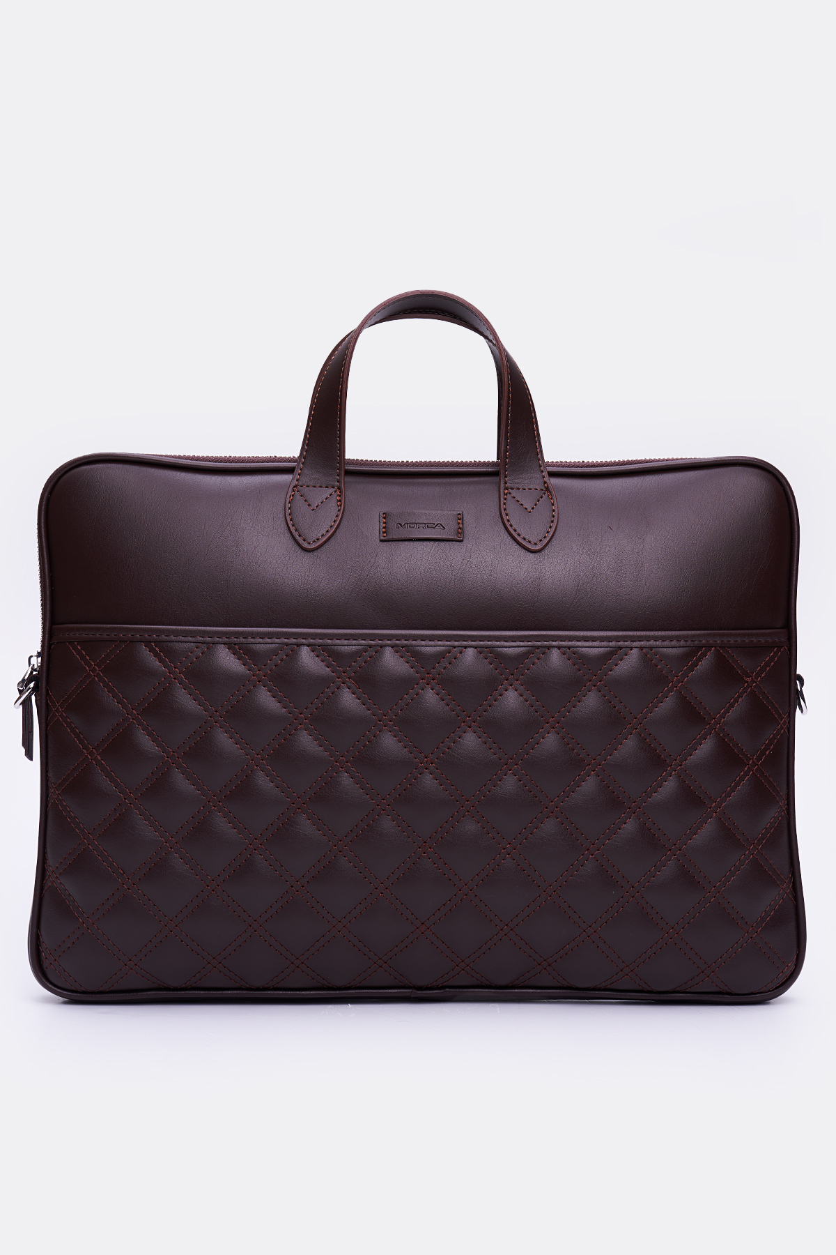 MORCA  Macbook Air Pro 15"& 16"inç Laptop Evrak Çantası Kahverengi - Görsel 2