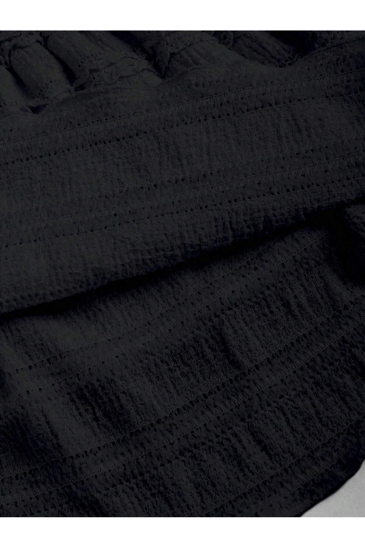 Wild Flower  Mykonos Fırfırlı Yüksek Bel Mini Şort Etek - Görsel 8