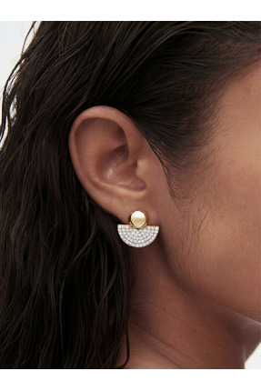 FLORA ATELİER MİRELLA KÜPE RODYUM KAPLAMA