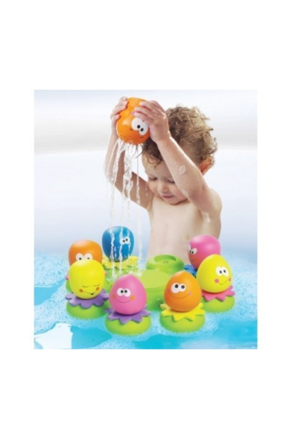 markentegra Banyo Zamanlarını Eğlenceli Hale Getiren Ahtapot Figürleri Seti - 9 Adet fotoğrafı 2 (önizleme)