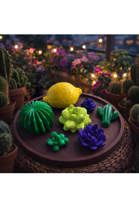 Mumperya Renkli Kaktüs Obje Seti 8’li – Minimal Ev Dekorasyonu