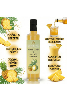 BEREKETLİ HASAT BROMELAİN & ANANAS ŞURUBU 700 ML