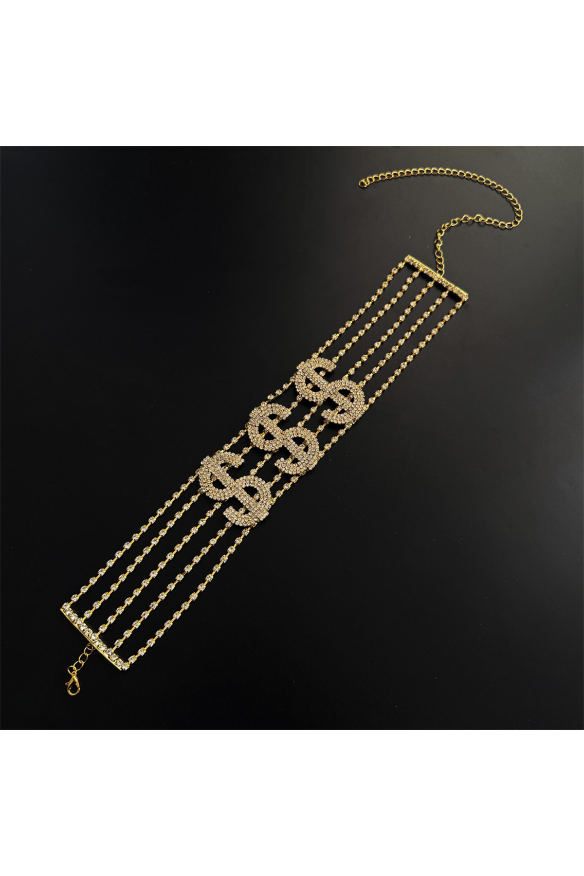 Dolar Sembollü Boyun Aksesuarı, Dolar Kolye, Dolar Choker