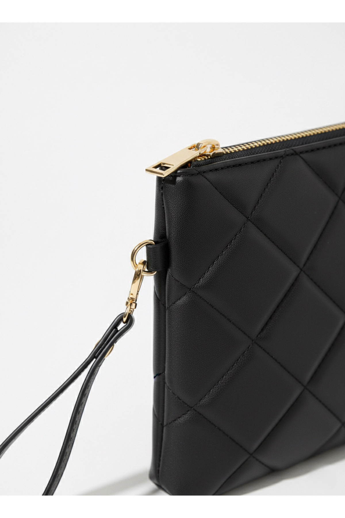 BK Bags & Accessories Orta Boy Kapitone Portföy Clutch El Çantası görsel 2