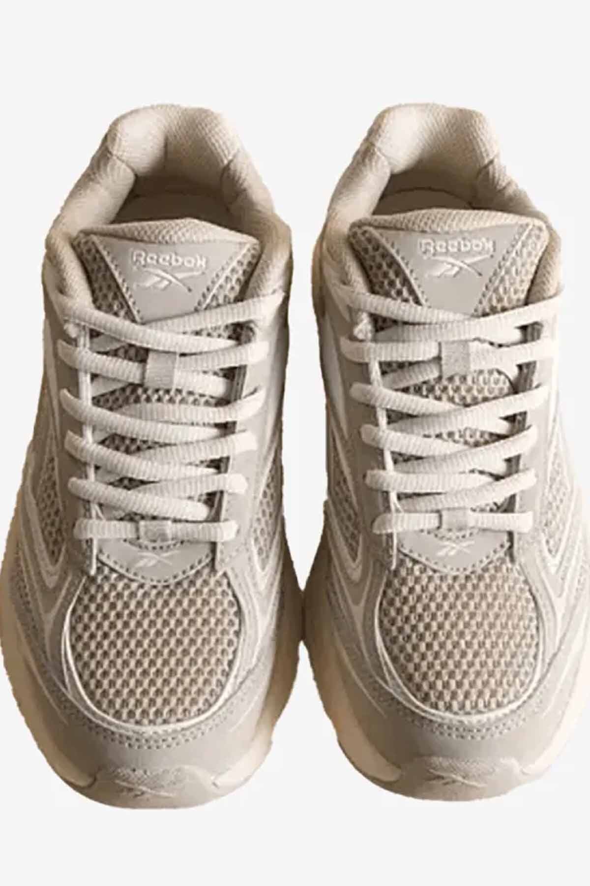 Reebok  BELWAVE Kadın Bej Spor Ayakkabı - Hafif Taban Günlük Sneaker - Görsel 4