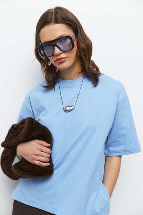 urban focus Oversize Yırtmaçlı T-Shirt