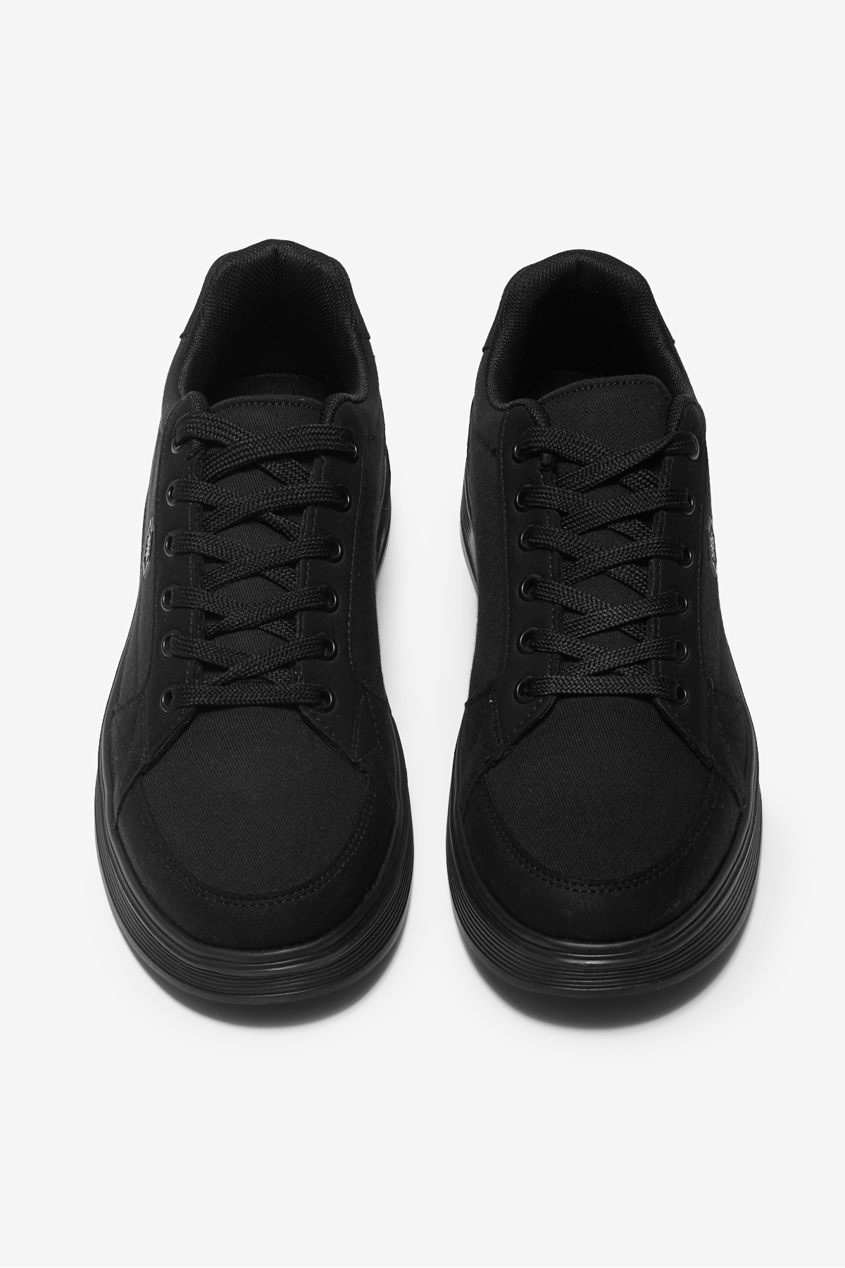 Tonny Black  Erkek Siyah Rahat Kalıp Faylon Taban Bağcıklı Spor Ayakkabı - Görsel 2