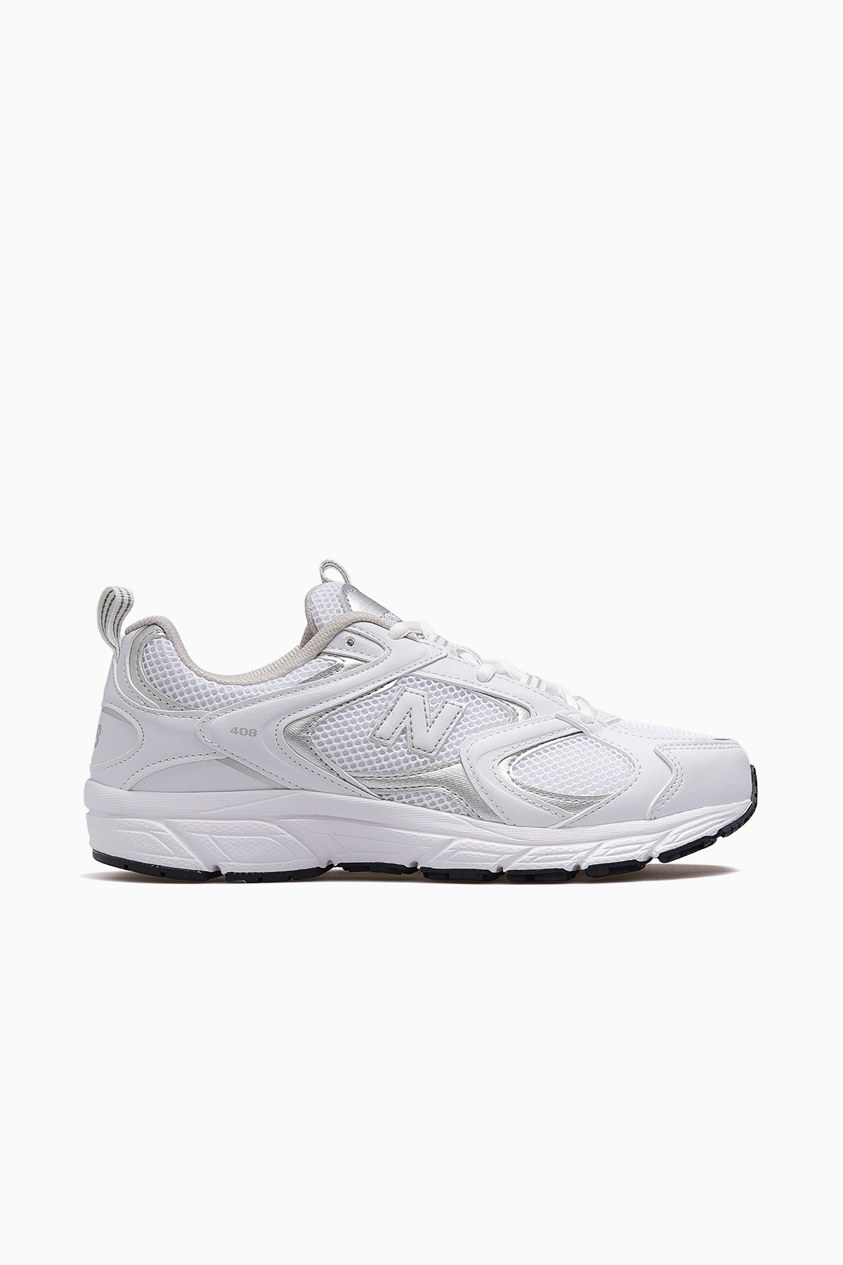 کفش ورزشی کتانی یونیسکس، 26 ساله، ML408، سفید/نقره‌ای نیو بالانس کفش اسنیکر New Balance