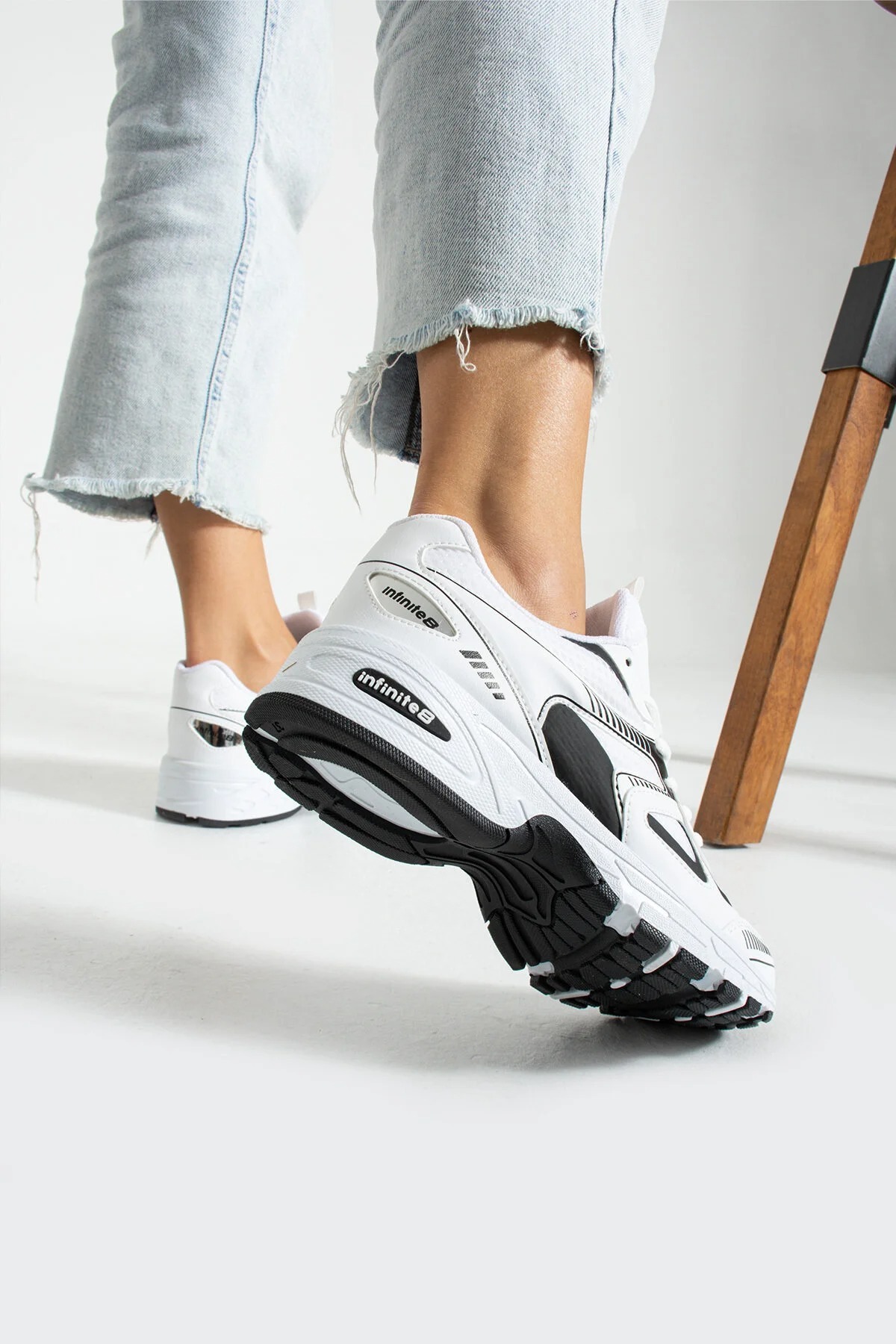 İNFİNİTE  Unisex Kadın Erkek Ortopedik Triko Spor Ayakkabı Sneaker İNF-531 - Görsel 3