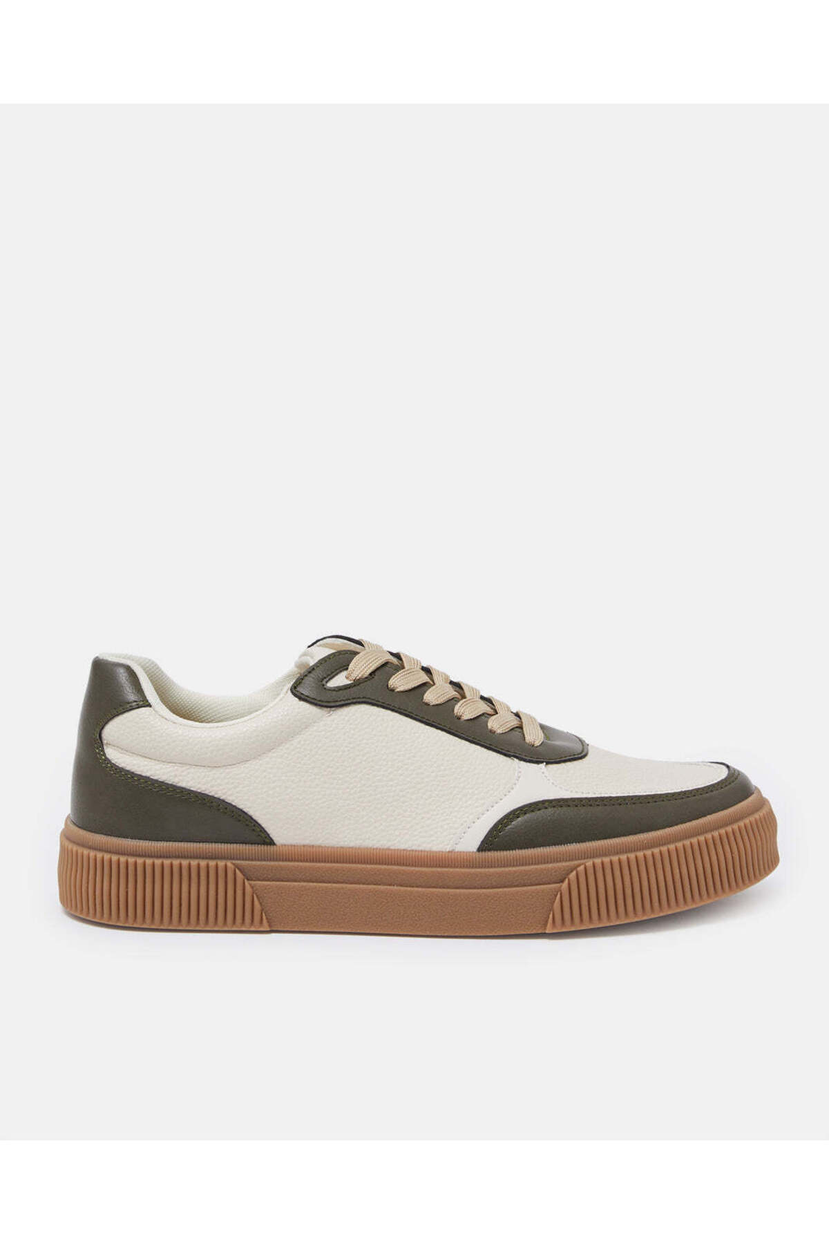 REDTAG Men Brown Material Block Skate Shoes