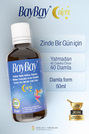 BayBay Night Melisa Papatya Içeren Damla 50 Ml Şiş
