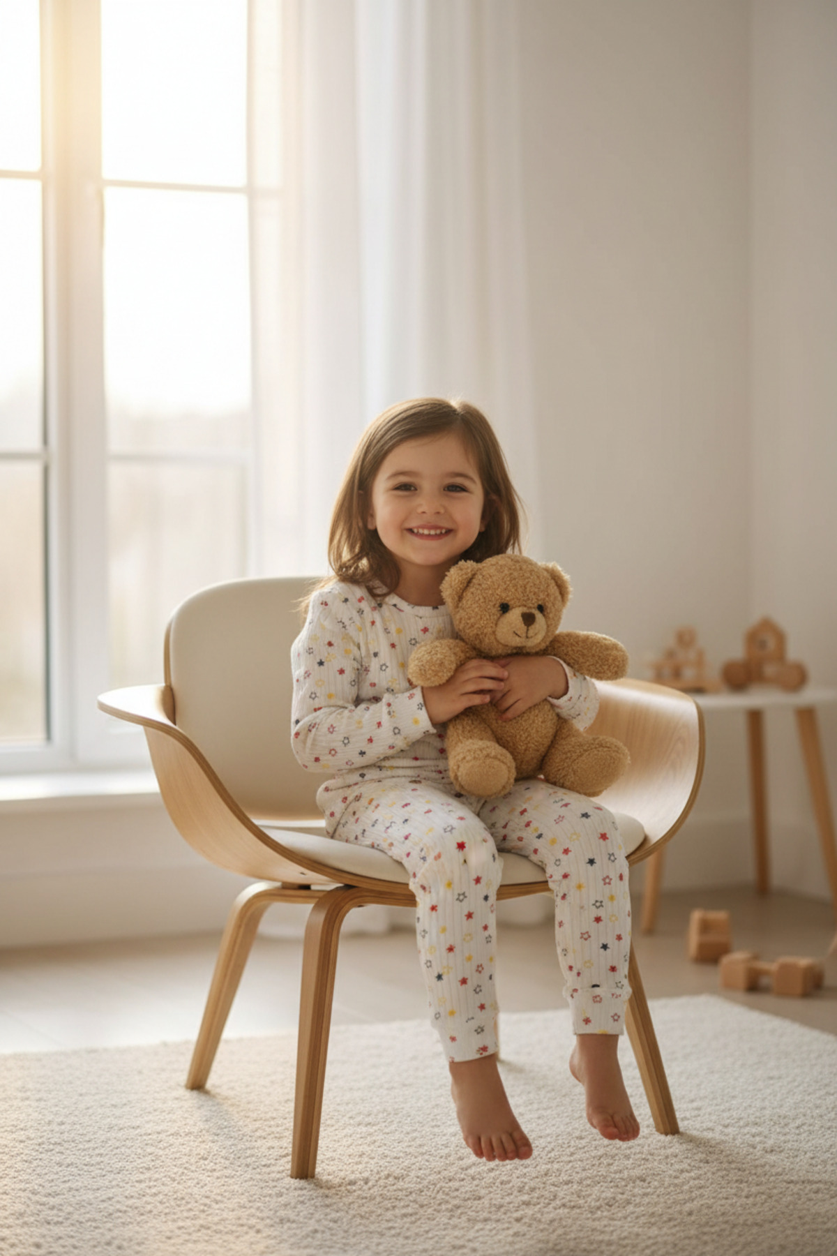 aden kids Raporlu Kumaş Desenli Çocuk Pijama Takımı fotoğrafı 5 (önizleme)