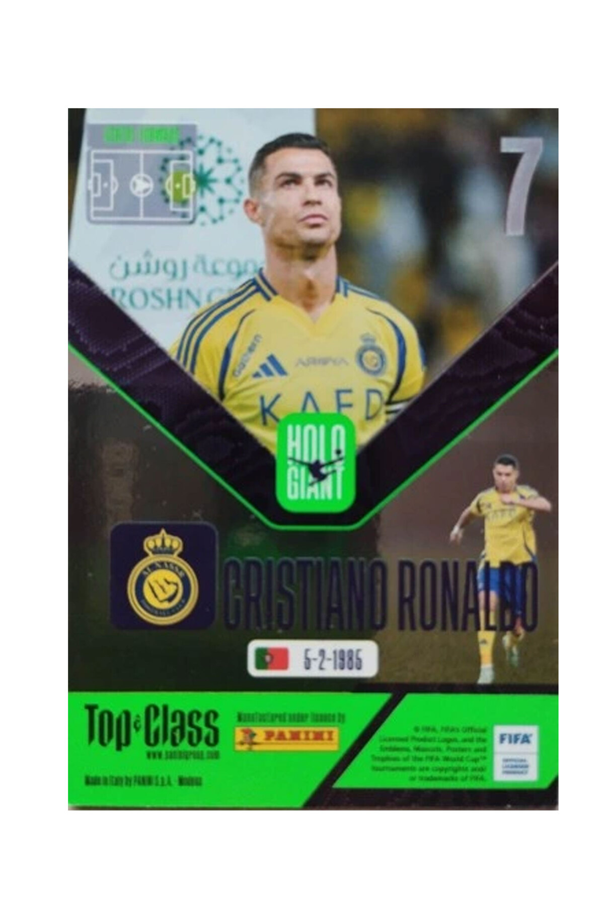 hediyecik Panini Top Class 2025 Cristiano Ronaldo Holo Giant Oyun